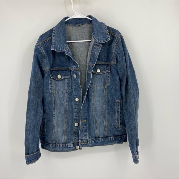 Disney Store Vintage Denim Jack Skellington Nightmare Jacket Medium - Picture 2 of 9